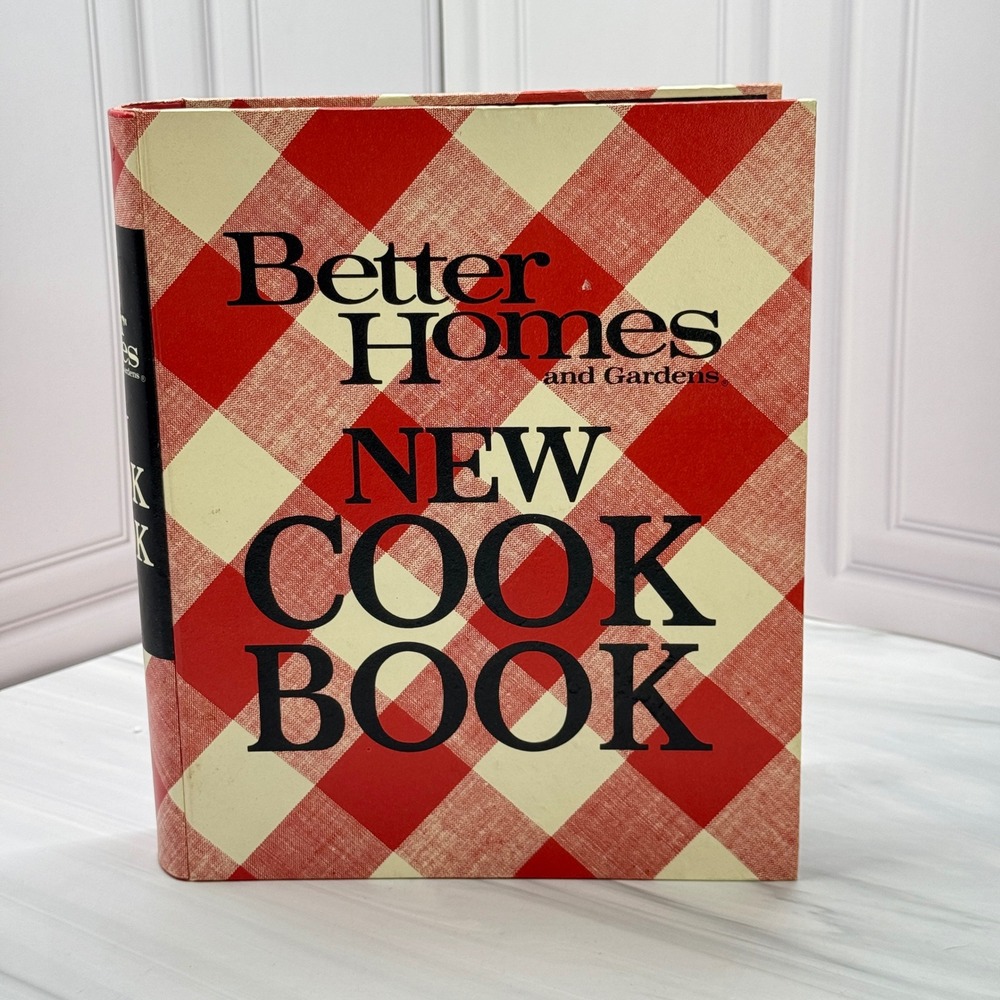 Vintage 1976 Better Homes and Gardens New Cook Book Red Gingham Binder 1st Print